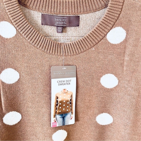 NWT Berkley Jensen Women's Crew Dot Sweater – Size 2XL - Picture 3 of 7